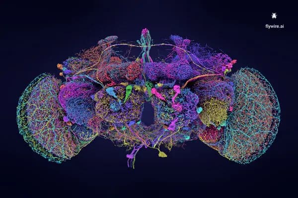 Reference fruit-fly connectome imagery